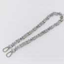 LOUIS VUITTON Chain Shoulder Strap metal 23.6"" Silver LV Auth 150792-6