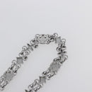 LOUIS VUITTON Chain Shoulder Strap metal 23.6"" Silver LV Auth 150792-9