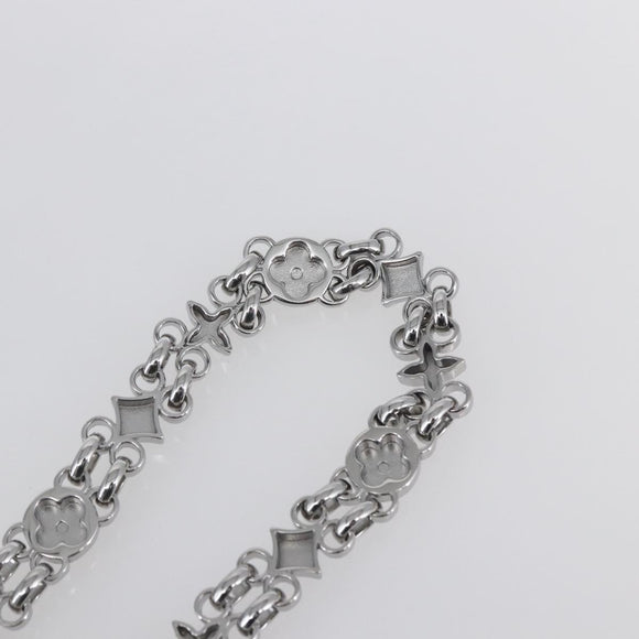 LOUIS VUITTON Chain Shoulder Strap metal 23.6"" Silver LV Auth 150792