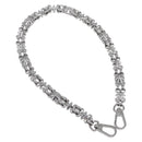 LOUIS VUITTON Chain Shoulder Strap metal 23.6"" Silver LV Auth 150793-1