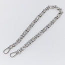 LOUIS VUITTON Chain Shoulder Strap metal 23.6"" Silver LV Auth 150793-2