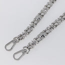 LOUIS VUITTON Chain Shoulder Strap metal 23.6"" Silver LV Auth 150793-3