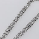 LOUIS VUITTON Chain Shoulder Strap metal 23.6"" Silver LV Auth 150793-4