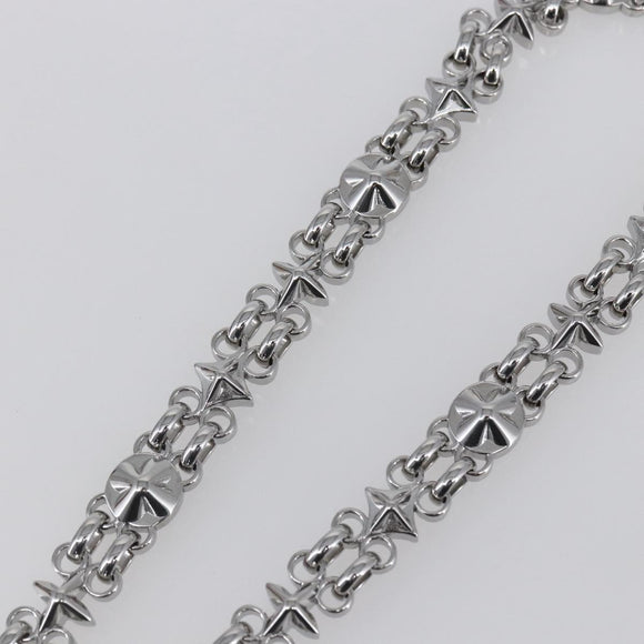 LOUIS VUITTON Chain Shoulder Strap metal 23.6"" Silver LV Auth 150793