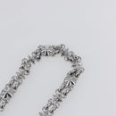 LOUIS VUITTON Chain Shoulder Strap metal 23.6"" Silver LV Auth 150793-5