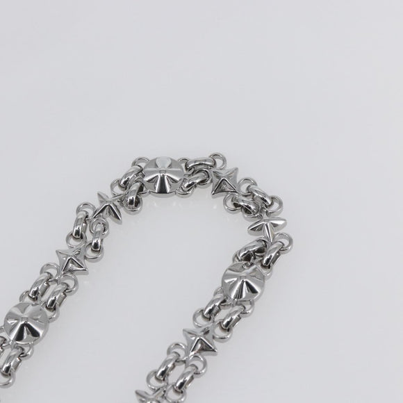LOUIS VUITTON Chain Shoulder Strap metal 23.6"" Silver LV Auth 150793