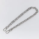 LOUIS VUITTON Chain Shoulder Strap metal 23.6"" Silver LV Auth 150793-6