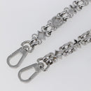 LOUIS VUITTON Chain Shoulder Strap metal 23.6"" Silver LV Auth 150793-7