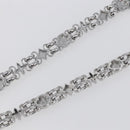 LOUIS VUITTON Chain Shoulder Strap metal 23.6"" Silver LV Auth 150793-8