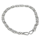 LOUIS VUITTON Ketten-Schulterriemen Metall 56 cm Silber LV Auth 150794-1
