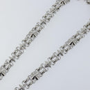 LOUIS VUITTON Chain Shoulder Strap metal 22"" Silver LV Auth 150794-4