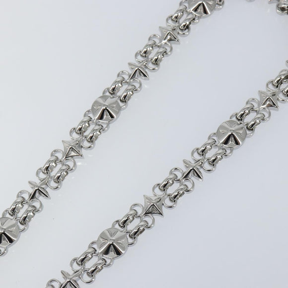 LOUIS VUITTON Chain Shoulder Strap metal 22"" Silver LV Auth 150794