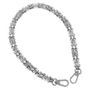 LOUIS VUITTON Chain Shoulder Strap metal 23.6"" Silver LV Auth 150795-1