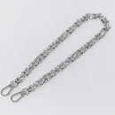 LOUIS VUITTON Chain Shoulder Strap metal 23.6"" Silver LV Auth 150795-2