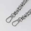 LOUIS VUITTON Chain Shoulder Strap metal 23.6"" Silver LV Auth 150795-3