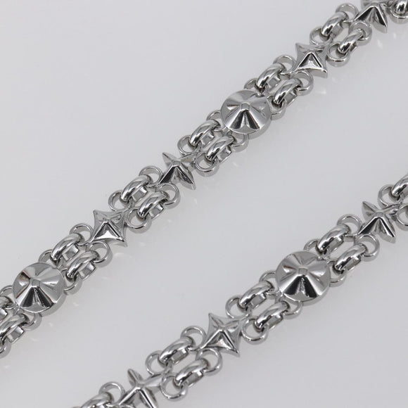 LOUIS VUITTON Chain Shoulder Strap metal 23.6"" Silver LV Auth 150795