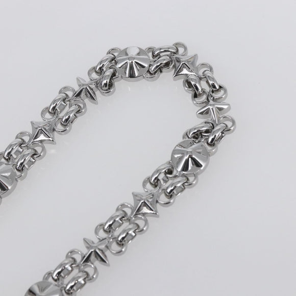 LOUIS VUITTON Chain Shoulder Strap metal 23.6"" Silver LV Auth 150795