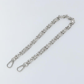LOUIS VUITTON Chain Shoulder Strap metal 23.6"" Silver LV Auth 150796 - 0