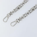 LOUIS VUITTON Chain Shoulder Strap metal 23.6"" Silver LV Auth 150796-3