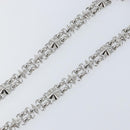 LOUIS VUITTON Chain Shoulder Strap metal 23.6"" Silver LV Auth 150796-4