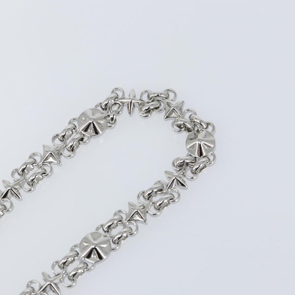 LOUIS VUITTON Chain Shoulder Strap metal 23.6"" Silver LV Auth 150796