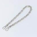 LOUIS VUITTON Chain Shoulder Strap metal 23.6"" Silver LV Auth 150796-6