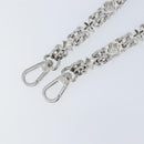 LOUIS VUITTON Chain Shoulder Strap metal 23.6"" Silver LV Auth 150796-7