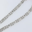 LOUIS VUITTON Chain Shoulder Strap metal 23.6"" Silver LV Auth 150796-8