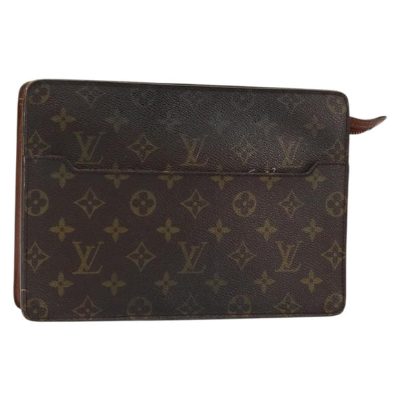 LOUIS VUITTON Monogram Pochette Homme Clutch Bag M51795 LV Auth 150800