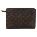 LOUIS VUITTON Monogram Pochette Homme Clutch Bag M51795 LV Auth 150800-2