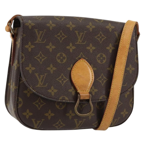 LOUIS VUITTON Monogram Saint Cloud GM Shoulder Bag Vintage M51242 LV Auth 150801