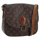 LOUIS VUITTON Monogram Saint Cloud GM Shoulder Bag M51242 LV Auth 150803-1