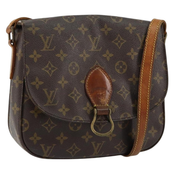 LOUIS VUITTON Monogram Saint Cloud GM Shoulder Bag M51242 LV Auth 150803