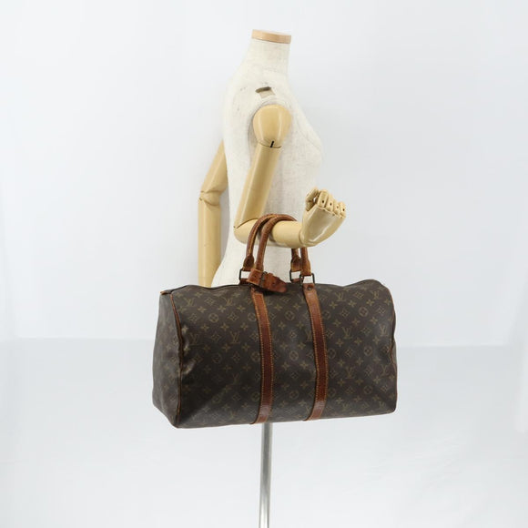 LOUIS VUITTON Monogram Keepall 45 Boston Bag M41428 LV Auth 150804