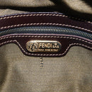 FENDI Zucca Canvas Handtasche 2-Wege Schwarz Braun Authentisch 150808-21
