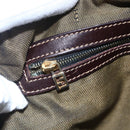 FENDI Zucca Canvas Handtasche 2-Wege Schwarz Braun Authentisch 150808-22