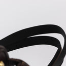 LOEWE Backpack Canvas PVC Black Gold Auth 150809-14