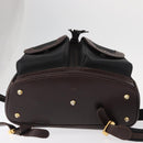 LOEWE Backpack Canvas PVC Black Gold Auth 150809-5