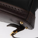 LOEWE Backpack Canvas PVC Black Gold Auth 150809-15