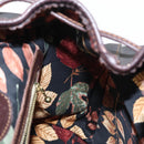 LOEWE Backpack Canvas PVC Black Gold Auth 150809-21