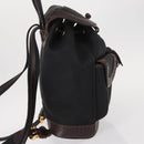 LOEWE Backpack Canvas PVC Black Gold Auth 150809-4