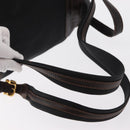 LOEWE Backpack Canvas PVC Black Gold Auth 150809-9