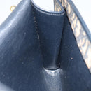Christian Dior Trotter Canvas Shoulder Bag Navy Gold Auth 150810-21