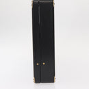 BALLY Attache Case Leather Black Gold Auth 150811-4