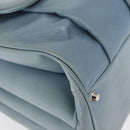 BALENCIAGA Hand Bag Leather Light Blue Silver Auth 150812-9