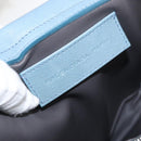 BALENCIAGA Hand Bag Leather Light Blue Silver Auth 150812-17
