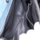 BALENCIAGA Hand Bag Leather Light Blue Silver Auth 150812-20