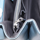 BALENCIAGA Hand Bag Leather Light Blue Silver Auth 150812-23