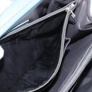 BALENCIAGA Hand Bag Leather Light Blue Silver Auth 150812-24