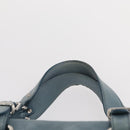 BALENCIAGA Hand Bag Leather Light Blue Silver Auth 150812-8